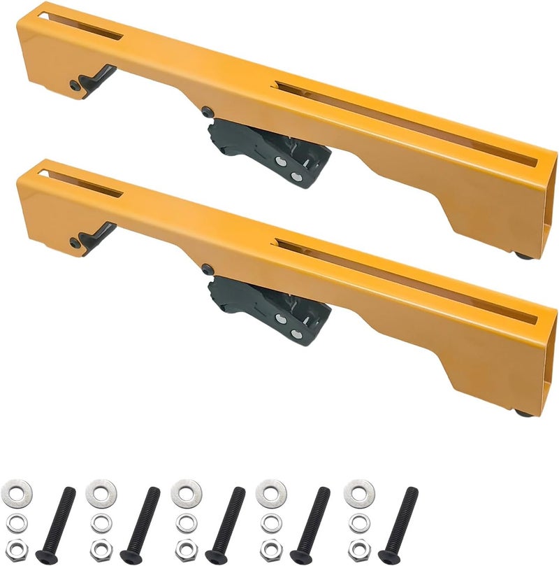 sanbaiyi Miter Saw Mounting Brackets N087371 DW7231 use for Dewalt's DW723, DWX723, DWX724, and DWX725 DWX725B Heavy Duty Miter Saw. (2 pack) Yellow, Large - Image 1